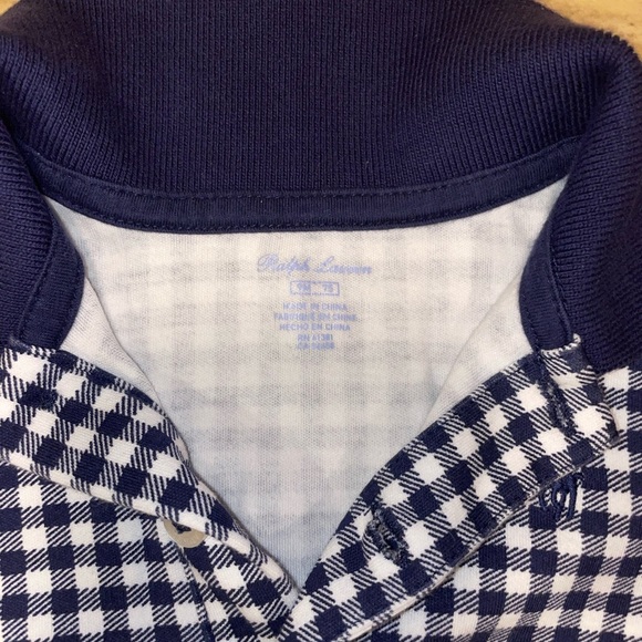 Polo Ralph Lauren Gingham Baby Onesie🐎 - Picture 3 of 4